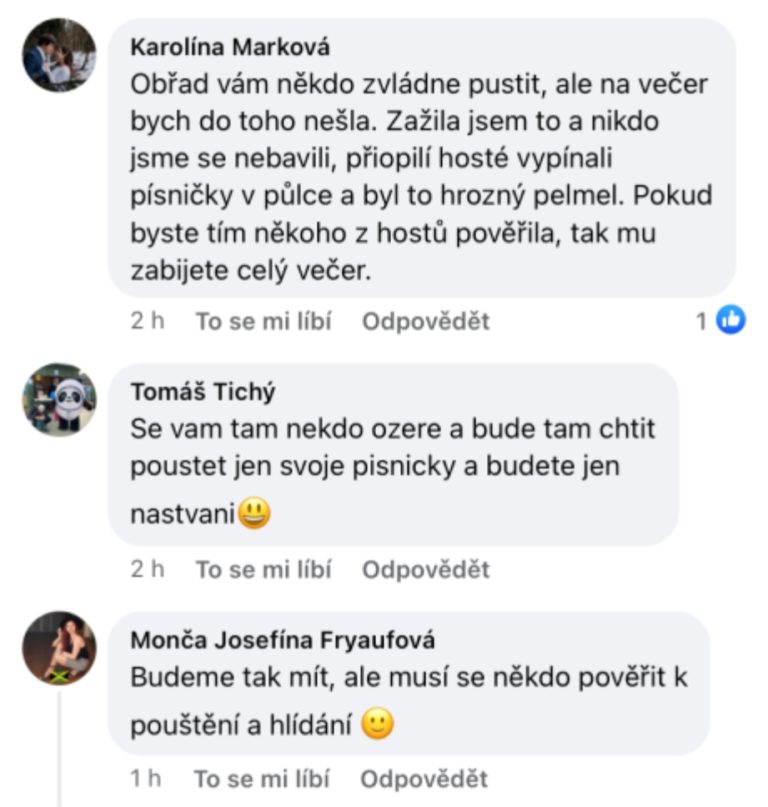 zkušenosti spotify svatba