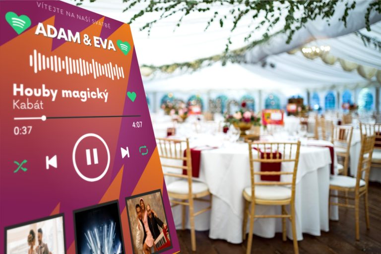 Spotify playlist na svatbu