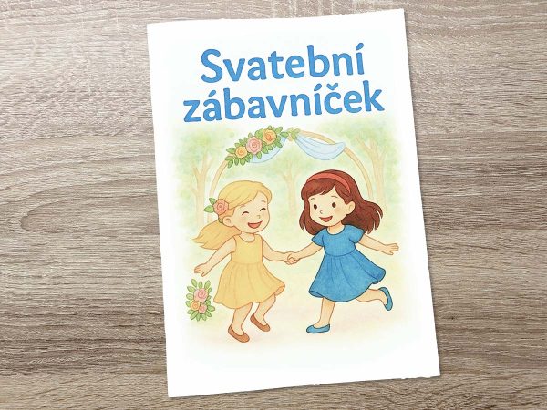 Svatební zábavníček pro děti - omalovánky a úkoly