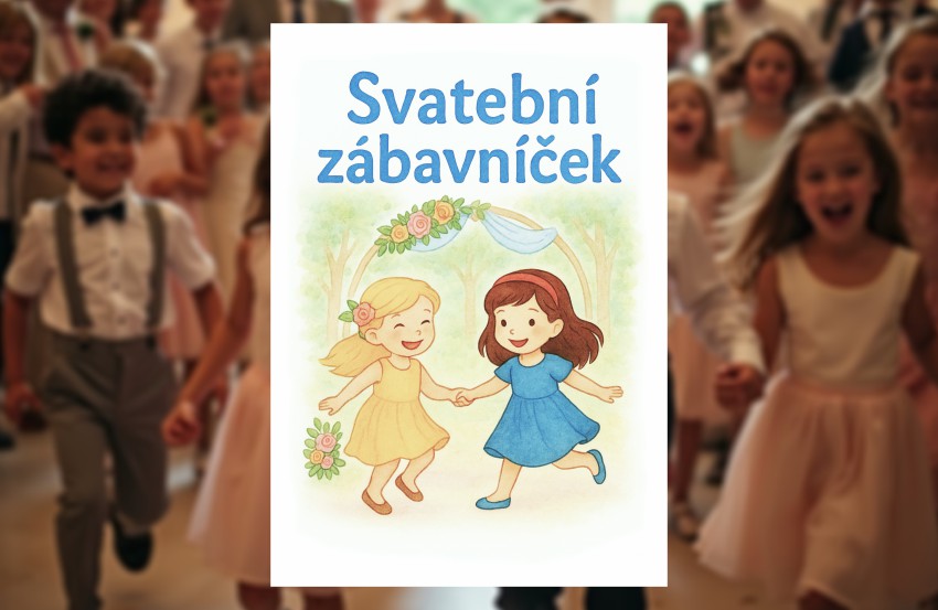 Svatební zábavníček pro děti - omalovánky a úkoly