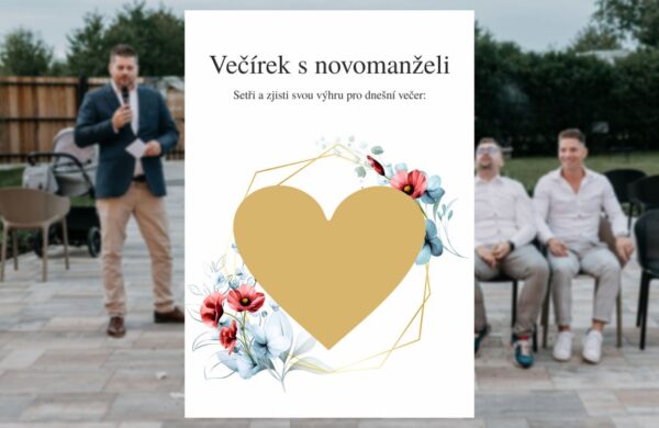 Stírací los - Večírek s novomanželi