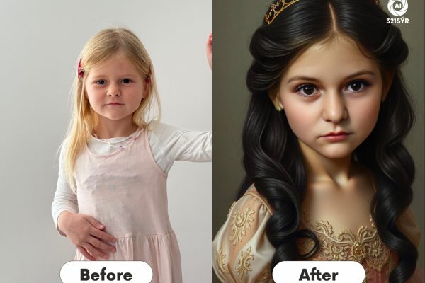 AI fotokoutek před a po