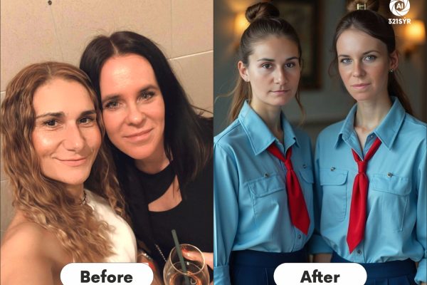 AI fotokoutek před a po