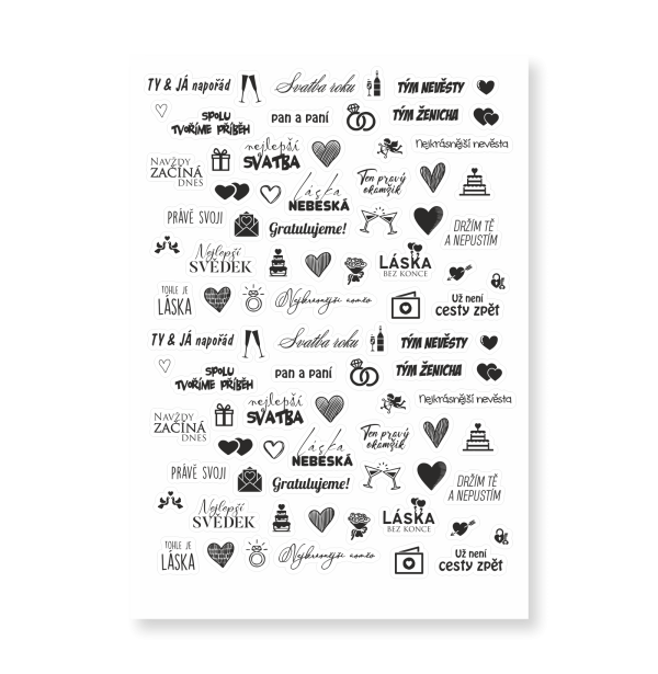 Samolepky do fotokoutku 1 - svatebni - final