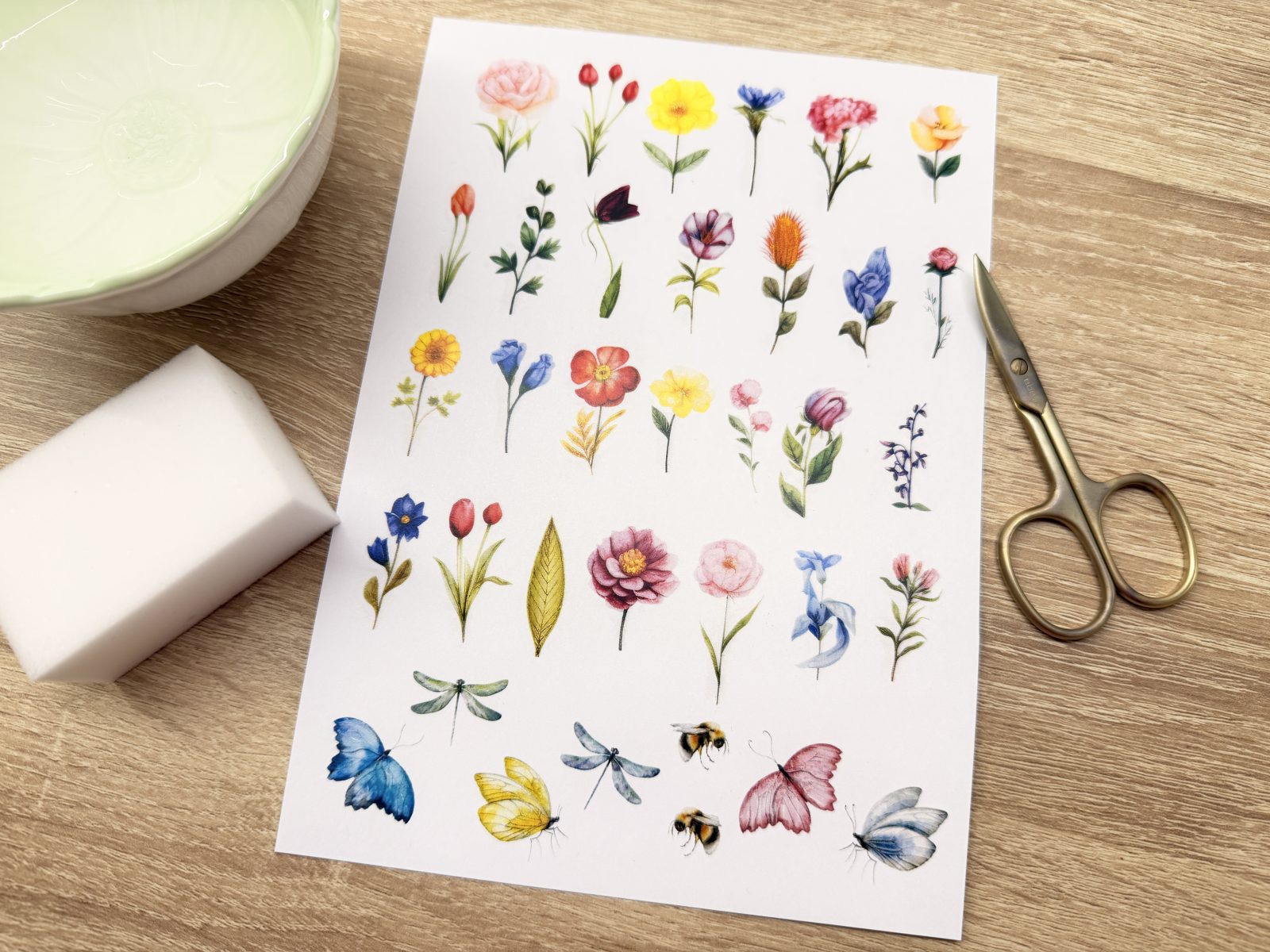 Dočasné svatební tetovačky (arch A5) Dočasné svatební tetování - vodní tetovačky